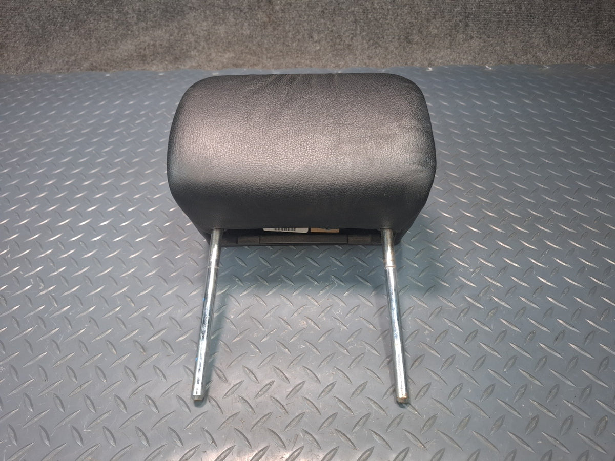 01-06 BMW E46 330Ci Convertible Set of 2 Rear Seat Leather Headrest Black OEM