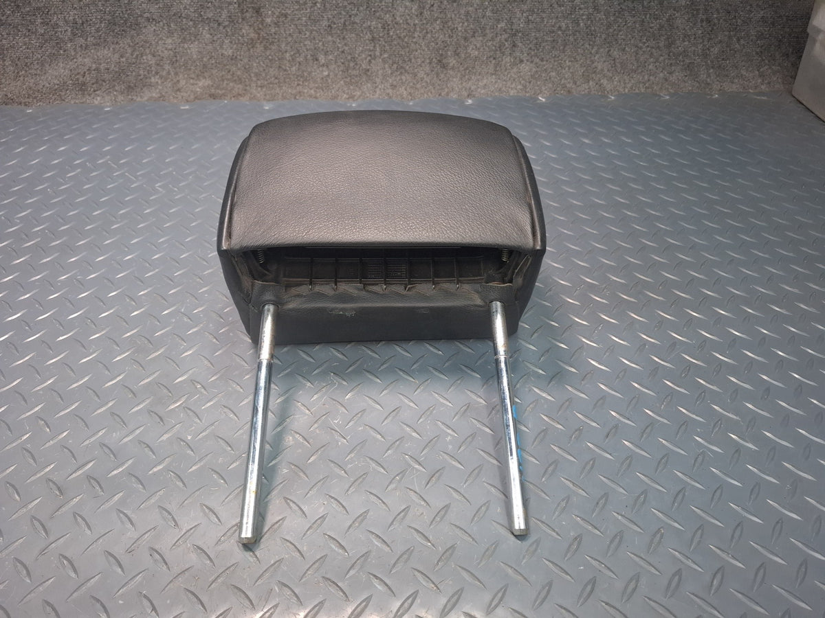 01-06 BMW E46 330Ci Convertible Set of 2 Rear Seat Leather Headrest Black OEM