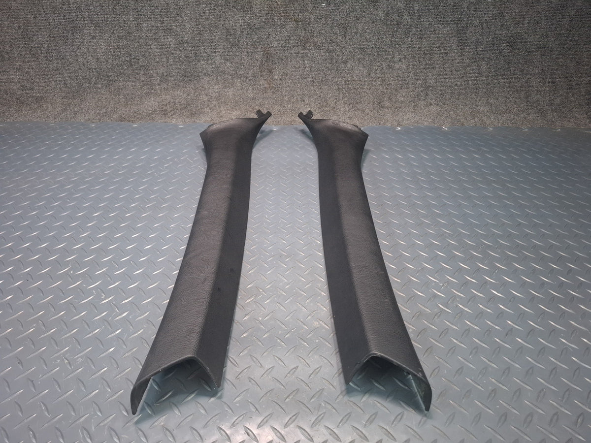 01-06 BMW E46 330Ci Convertible Set of 2 Front Interior A Pillar Trim Panel OEM