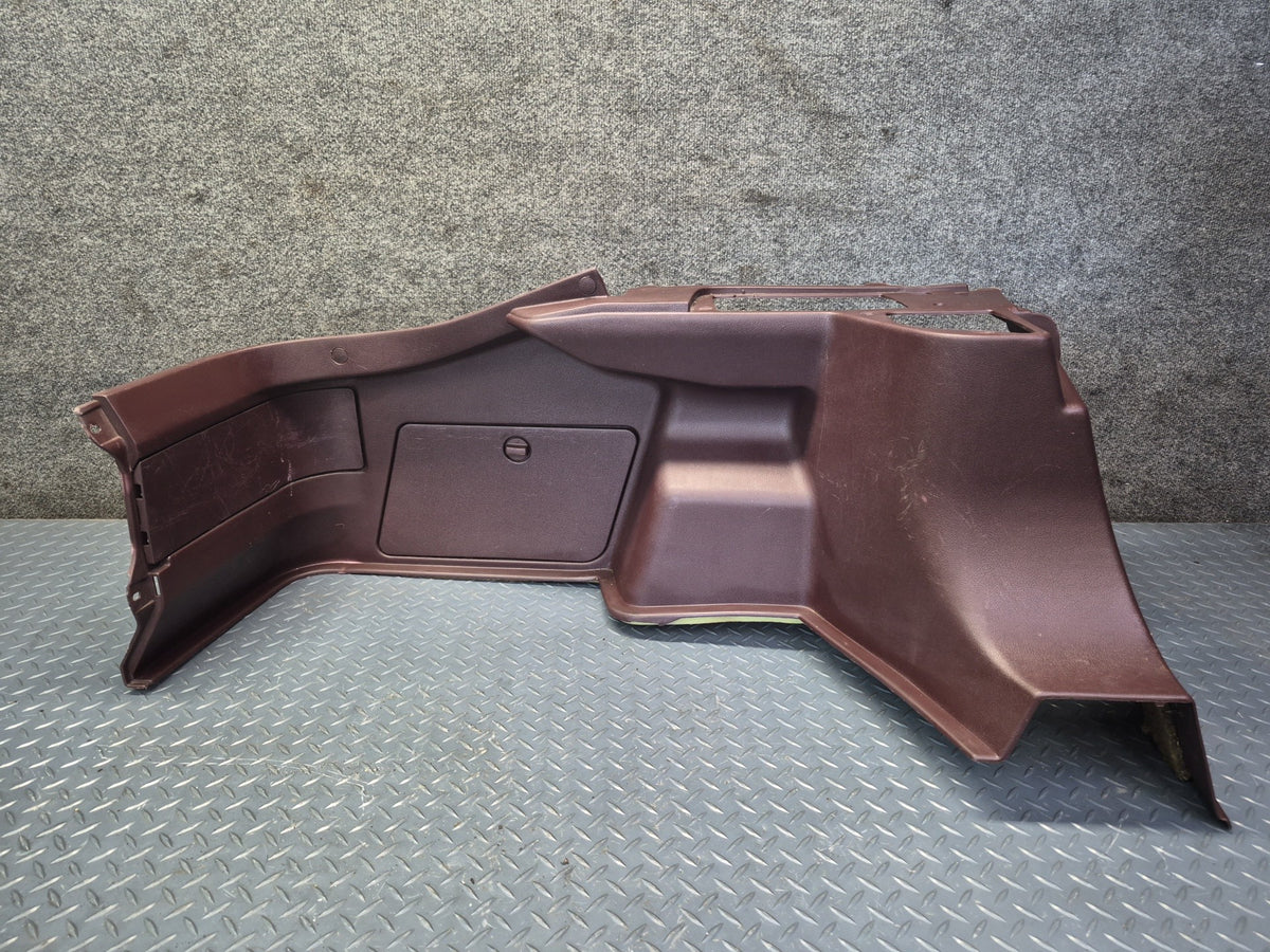 86-92 Toyota Supra MA71 Rear Left Quarter Trunk Trim Cover Panel Maroon OEM