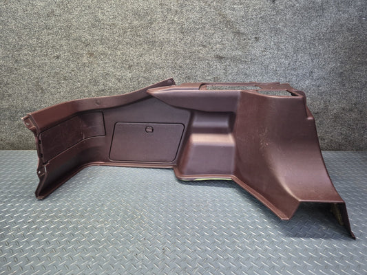 86-92 Toyota Supra MA71 Rear Left Quarter Trunk Trim Cover Panel Maroon OEM