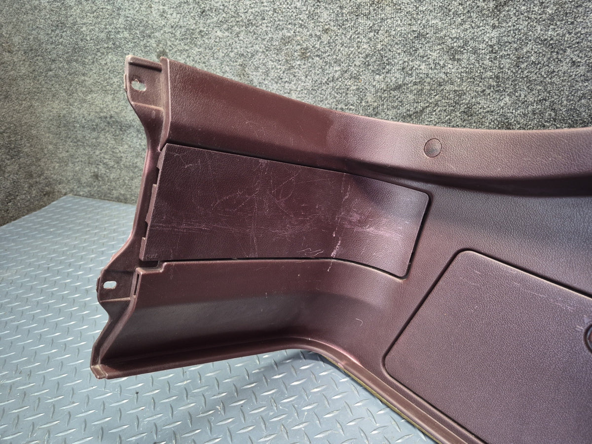 86-92 Toyota Supra MA71 Rear Left Quarter Trunk Trim Cover Panel Maroon OEM
