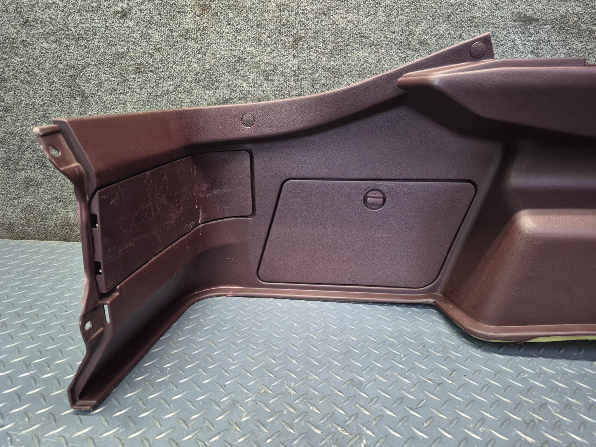 86-92 Toyota Supra MA71 Rear Left Quarter Trunk Trim Cover Panel Maroon OEM