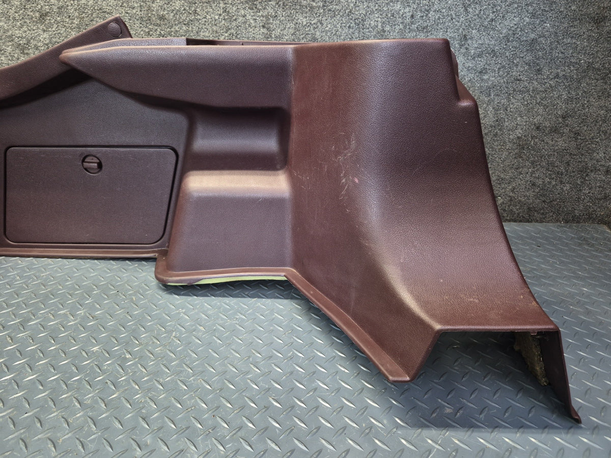 86-92 Toyota Supra MA71 Rear Left Quarter Trunk Trim Cover Panel Maroon OEM