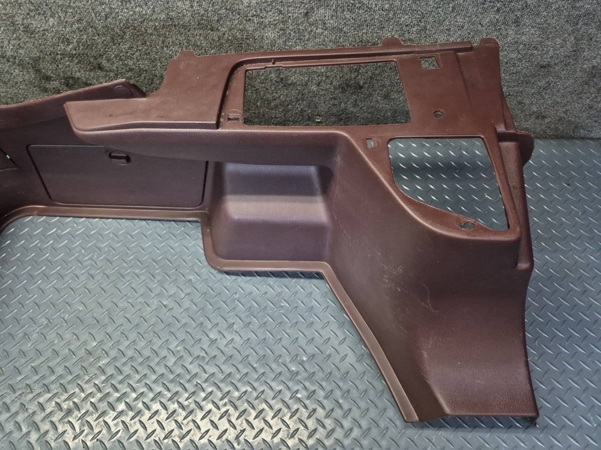 86-92 Toyota Supra MA71 Rear Left Quarter Trunk Trim Cover Panel Maroon OEM