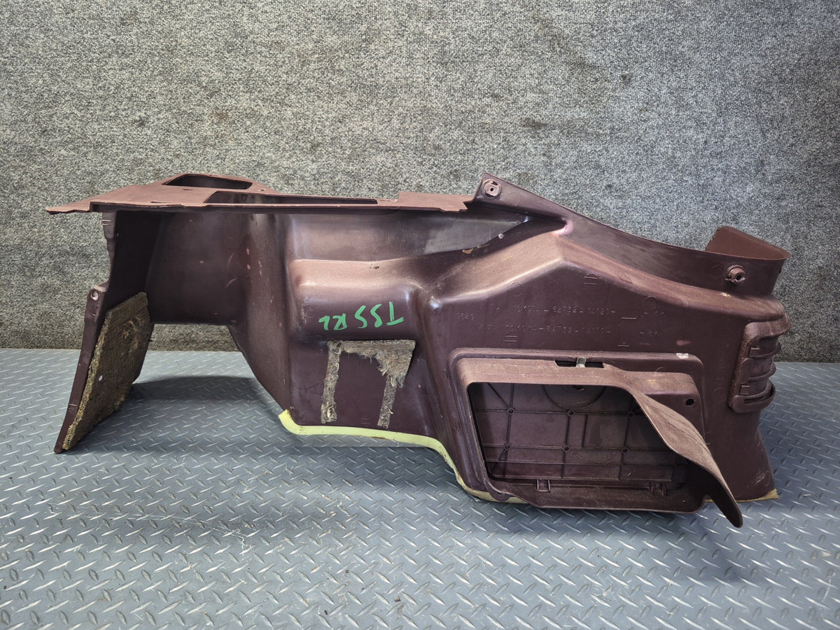 86-92 Toyota Supra MA71 Rear Left Quarter Trunk Trim Cover Panel Maroon OEM
