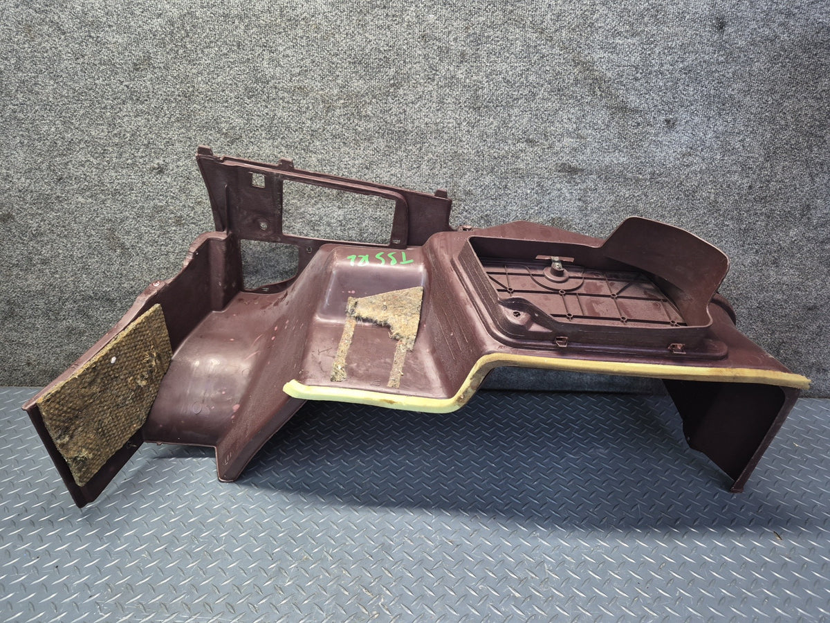 86-92 Toyota Supra MA71 Rear Left Quarter Trunk Trim Cover Panel Maroon OEM