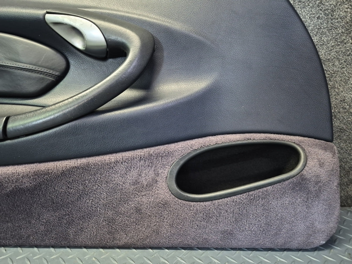 1999-2005 Porsche 911 Carrera 996 Door Interior Trim Panel Blue Set of 2
