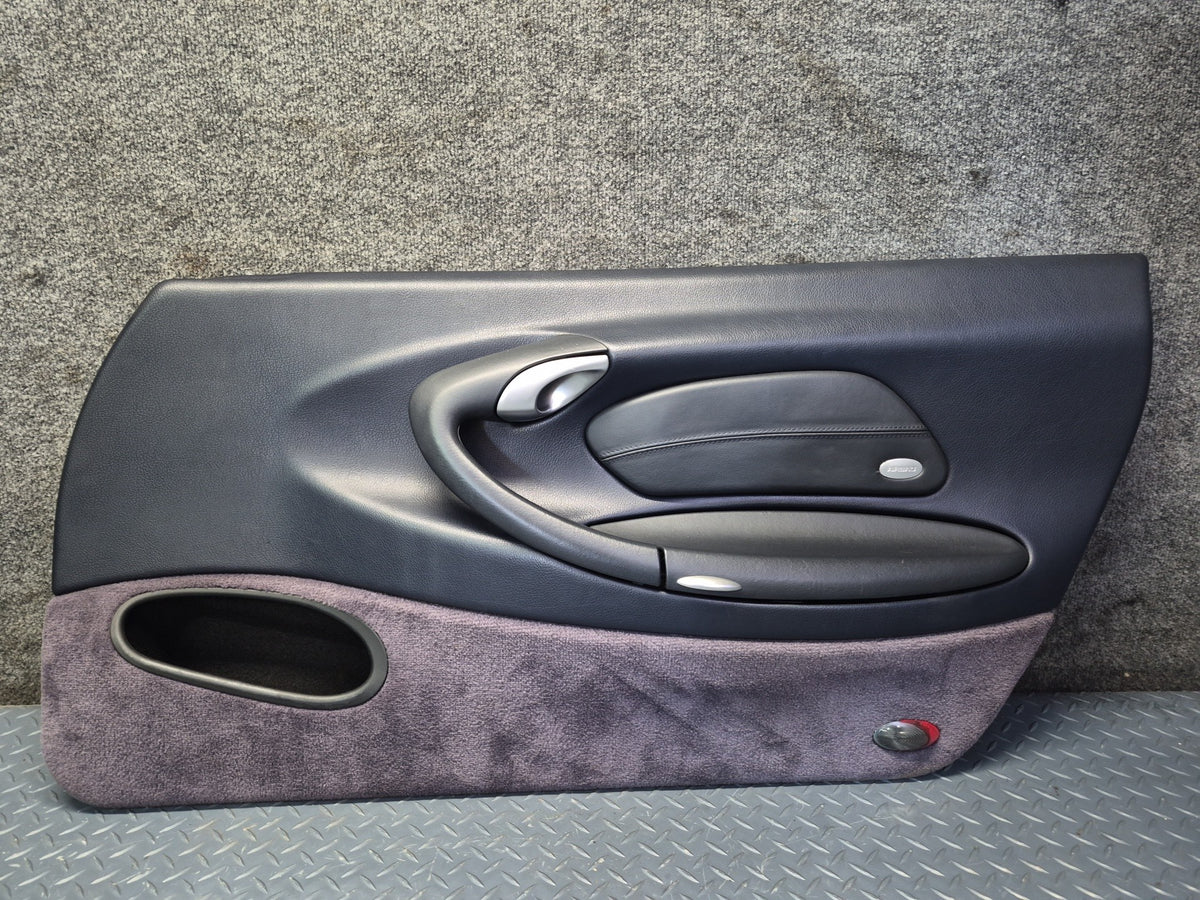 1999-2005 Porsche 911 Carrera 996 Door Interior Trim Panel Blue Set of 2