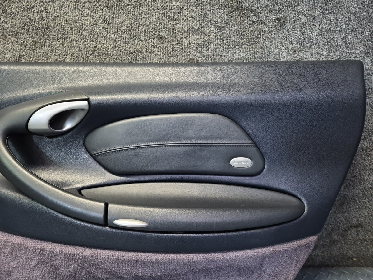 1999-2005 Porsche 911 Carrera 996 Door Interior Trim Panel Blue Set of 2