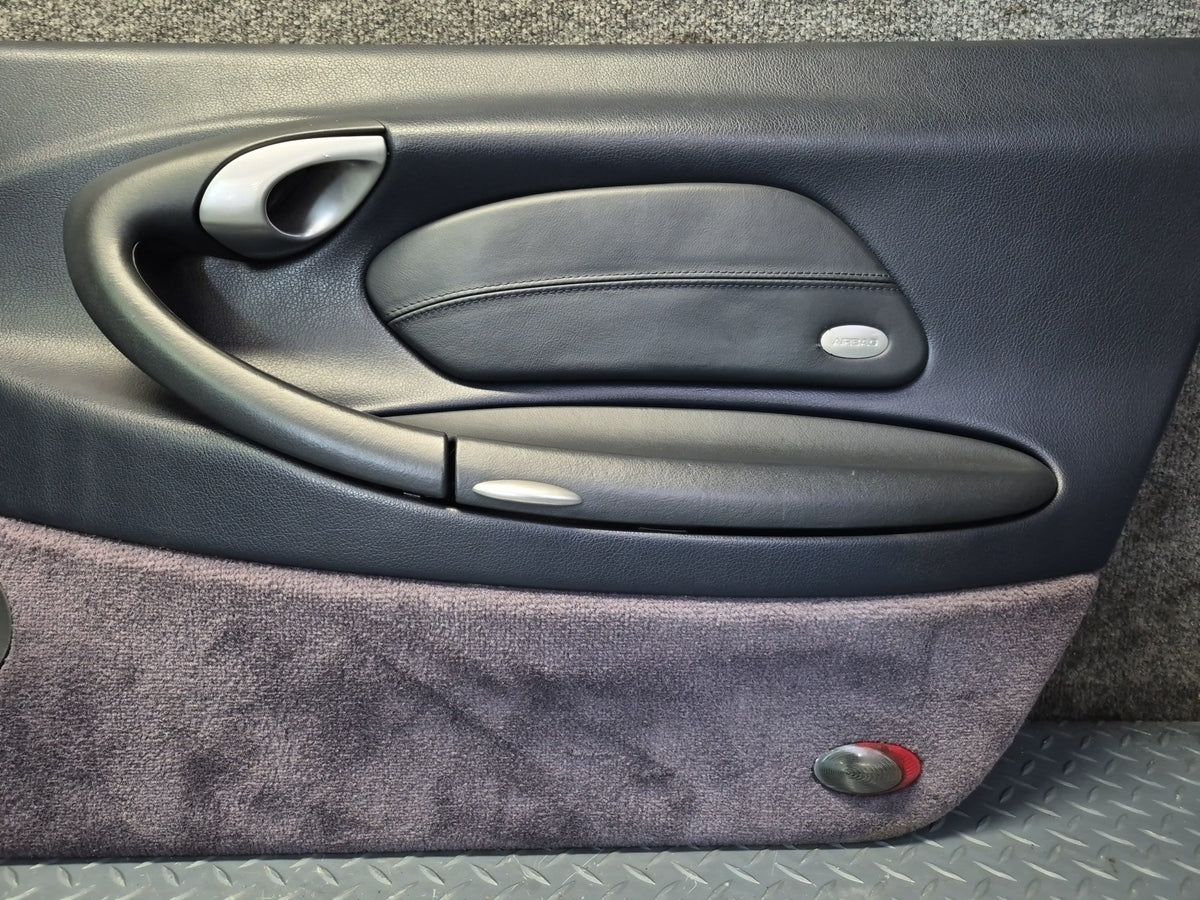 1999-2005 Porsche 911 Carrera 996 Door Interior Trim Panel Blue Set of 2