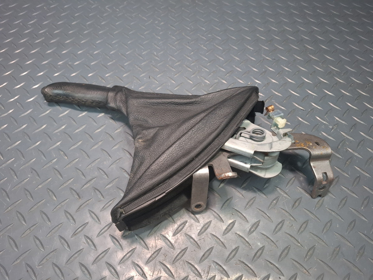 01-06 BMW E46 330CI Parking Hand Brake Lever Black w Boot Assembly OEM