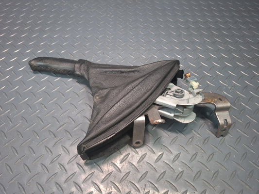 01-06 BMW E46 330CI Parking Hand Brake Lever Black w Boot Assembly OEM