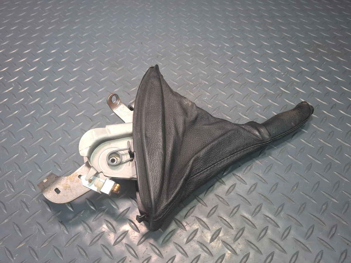 01-06 BMW E46 330CI Parking Hand Brake Lever Black w Boot Assembly OEM