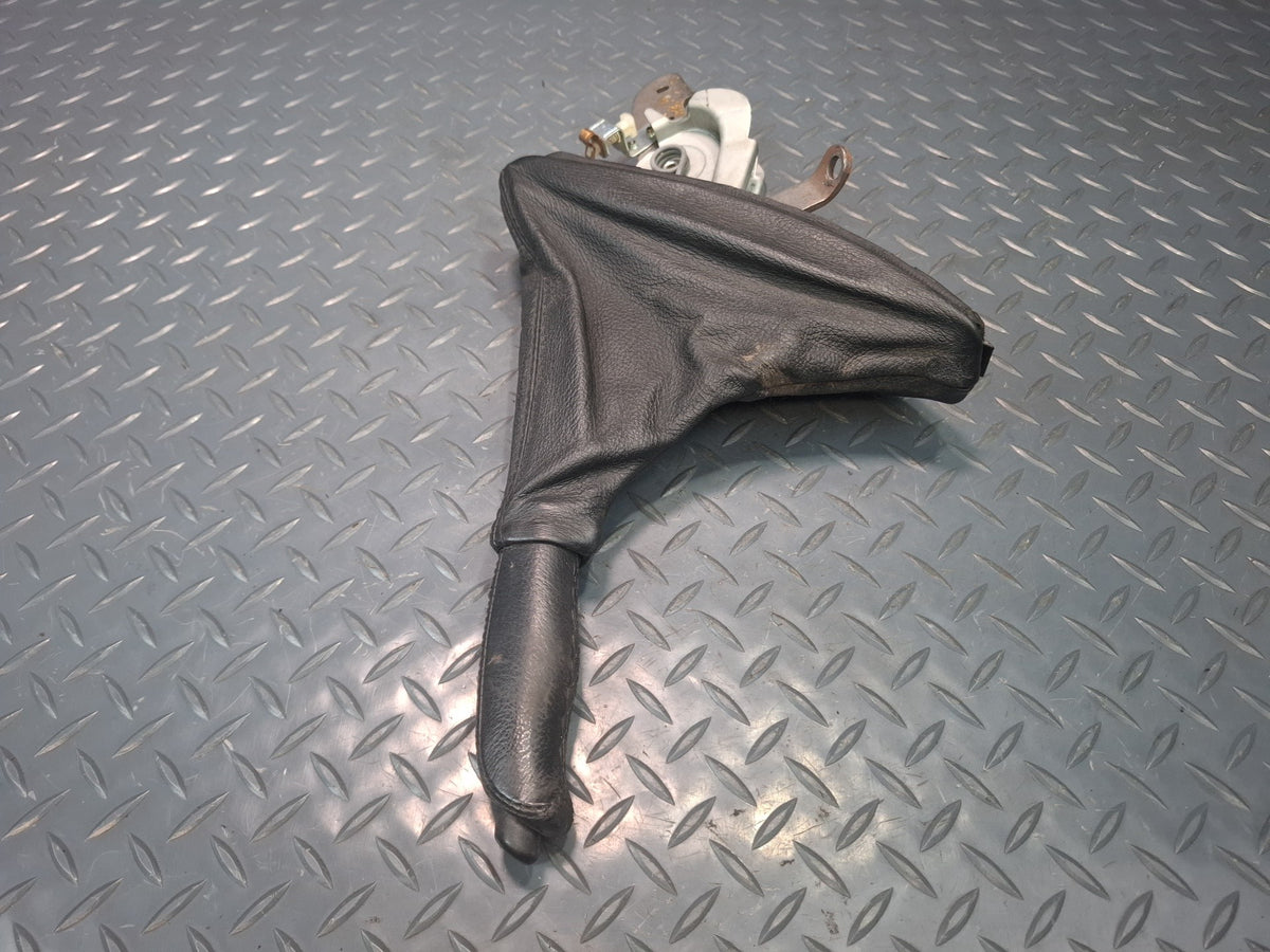 01-06 BMW E46 330CI Parking Hand Brake Lever Black w Boot Assembly OEM
