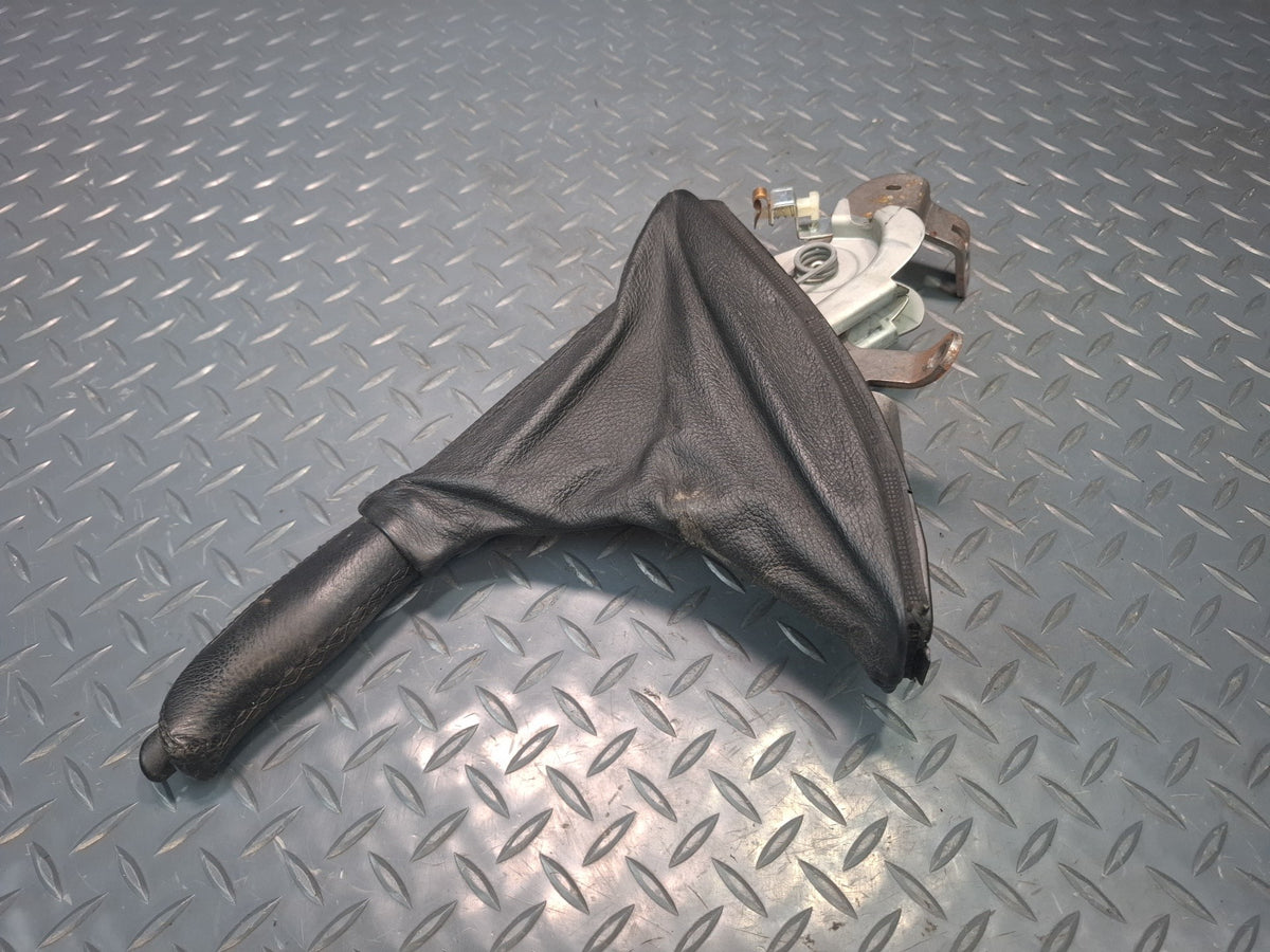 01-06 BMW E46 330CI Parking Hand Brake Lever Black w Boot Assembly OEM
