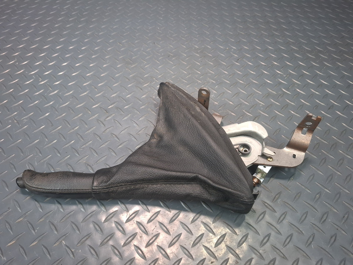 01-06 BMW E46 330CI Parking Hand Brake Lever Black w Boot Assembly OEM