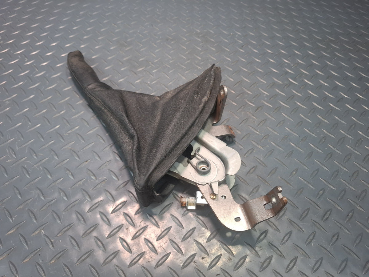 01-06 BMW E46 330CI Parking Hand Brake Lever Black w Boot Assembly OEM