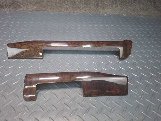 01-06 BMW E46 330Ci Coupe Convertible Dash Left & Center Wood Trim Panel Set OEM