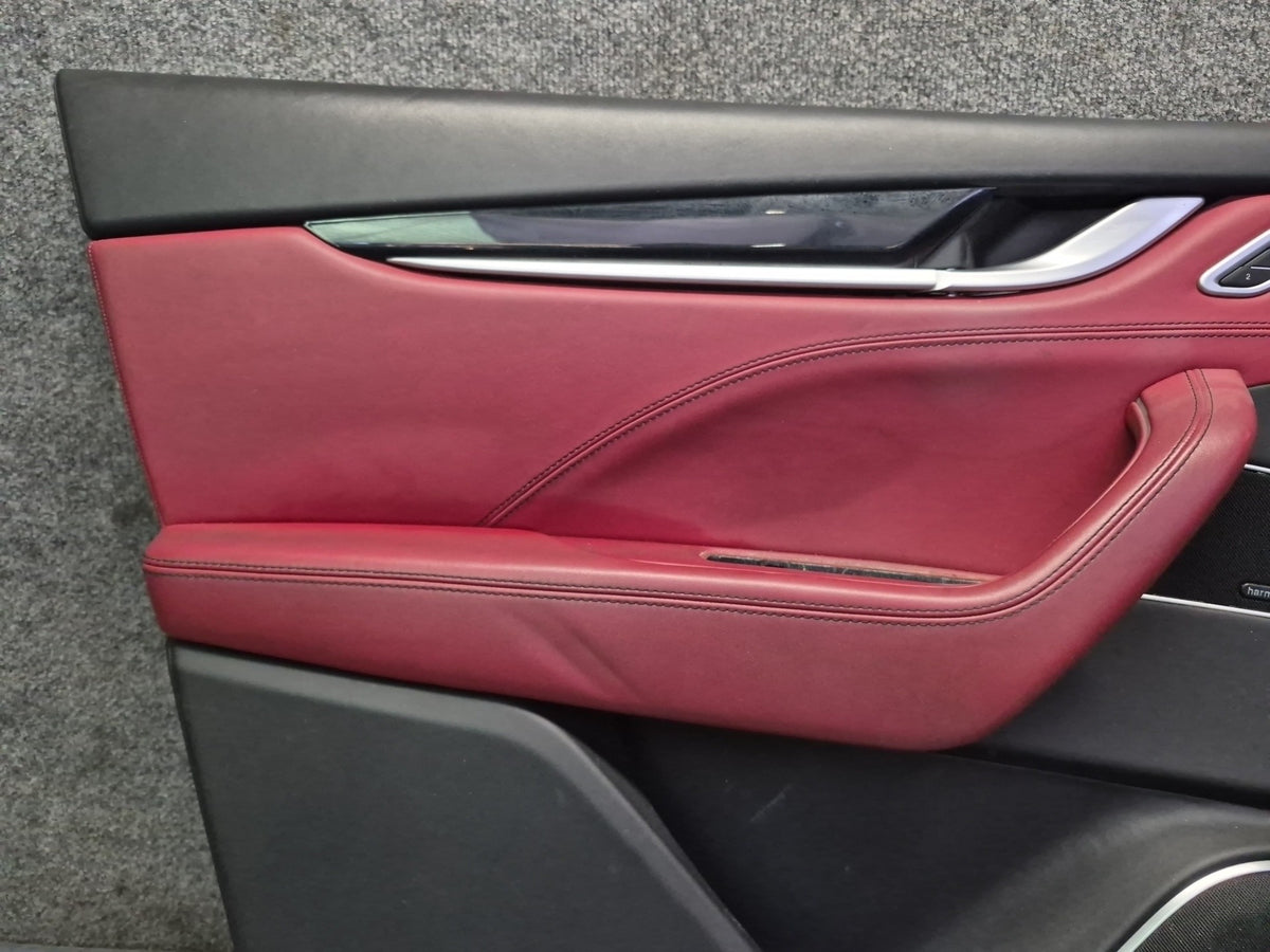 2017-2020 Maserati Levante M161 Front Door Interior Trim Cover Panel Set of 2