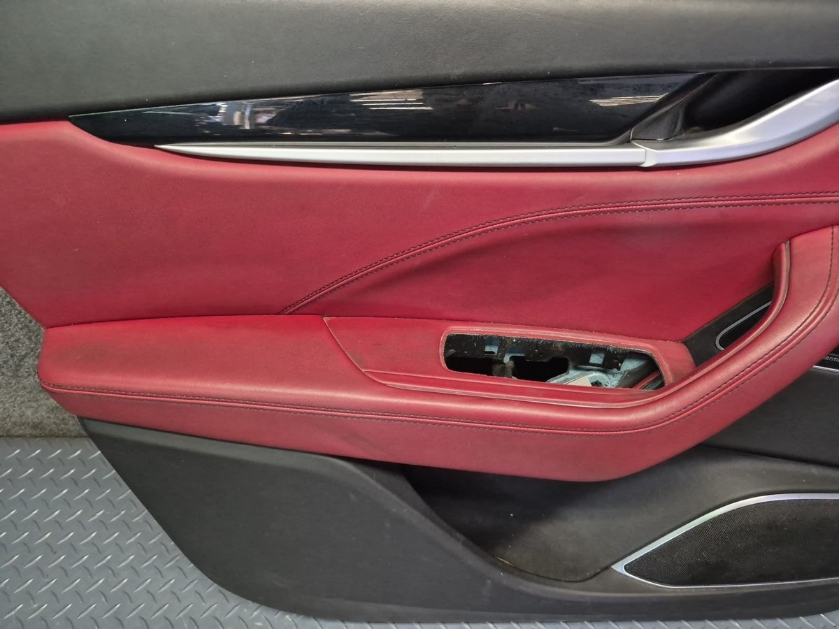 2017-2020 Maserati Levante M161 Front Door Interior Trim Cover Panel Set of 2