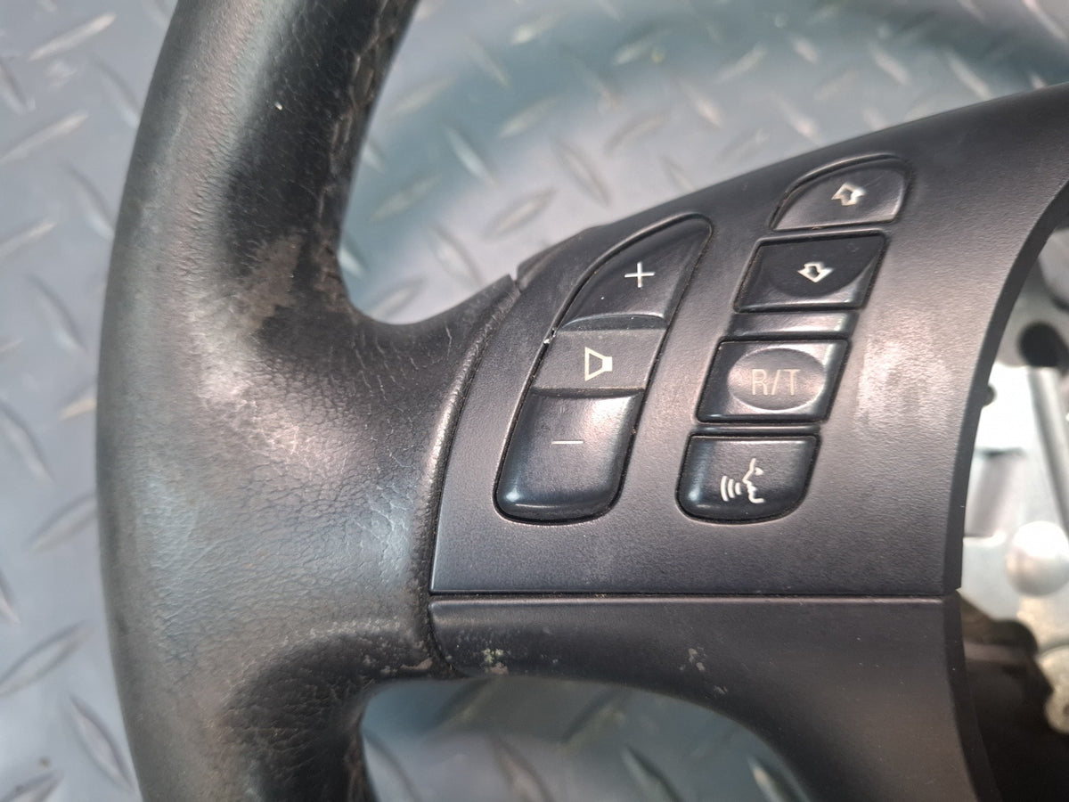 01-06 BMW E46 330Ci 3-SPOKE Leather Sport Steering Wheel w Controls OEM