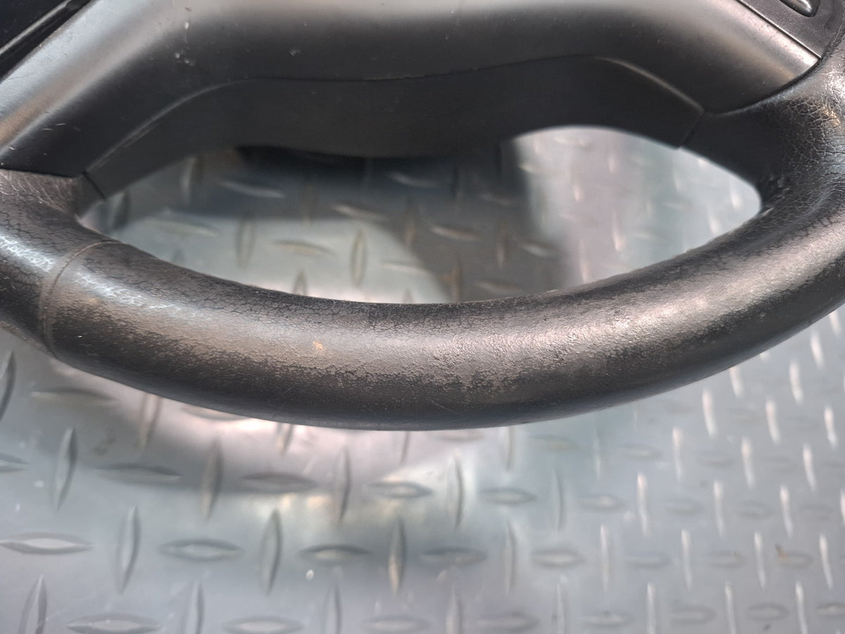 01-06 BMW E46 330Ci 3-SPOKE Leather Sport Steering Wheel w Controls OEM