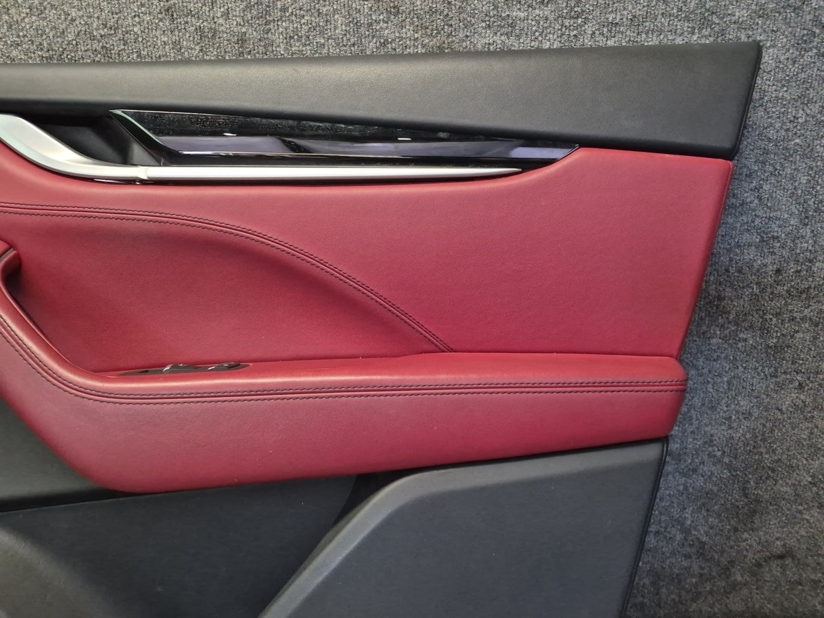 2017-2020 Maserati Levante M161 Front Door Interior Trim Cover Panel Set of 2