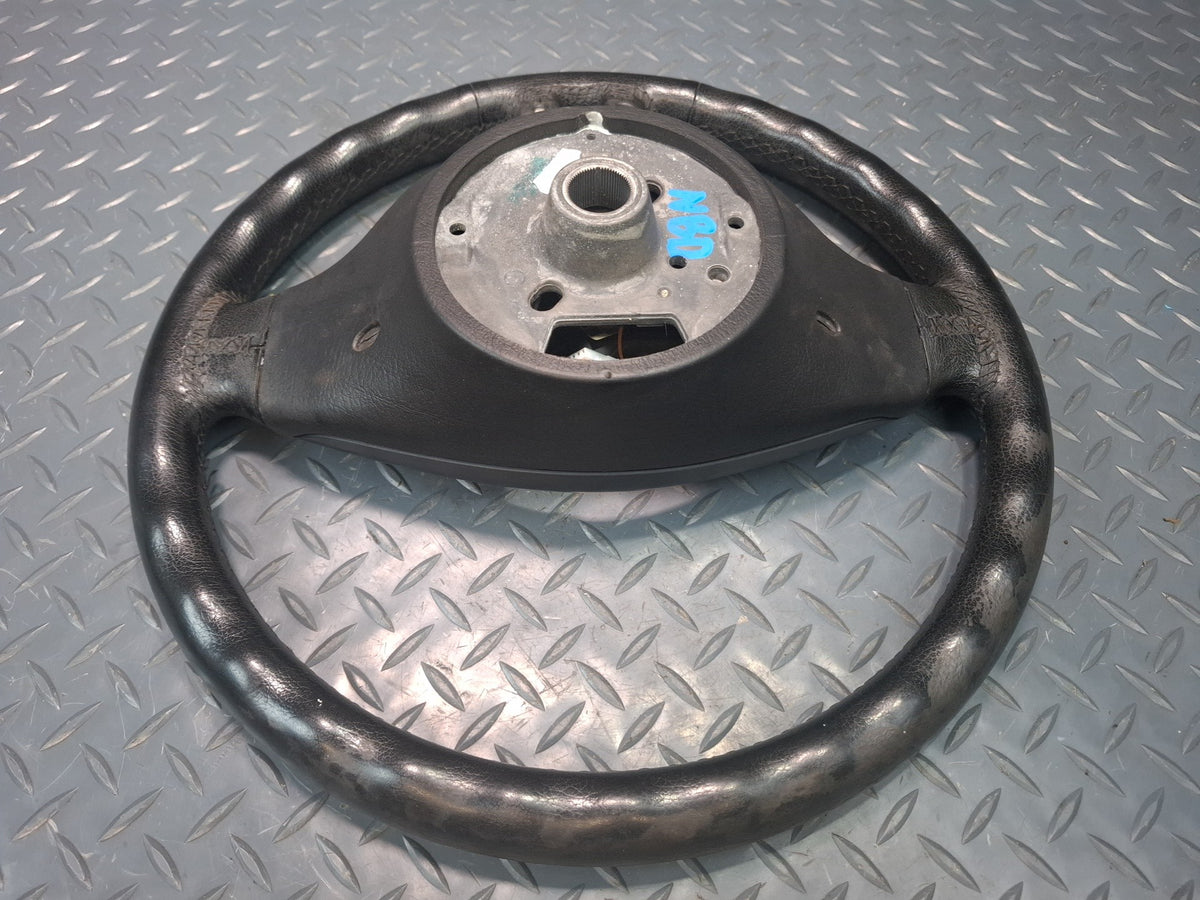 01-06 BMW E46 330Ci 3-SPOKE Leather Sport Steering Wheel w Controls OEM