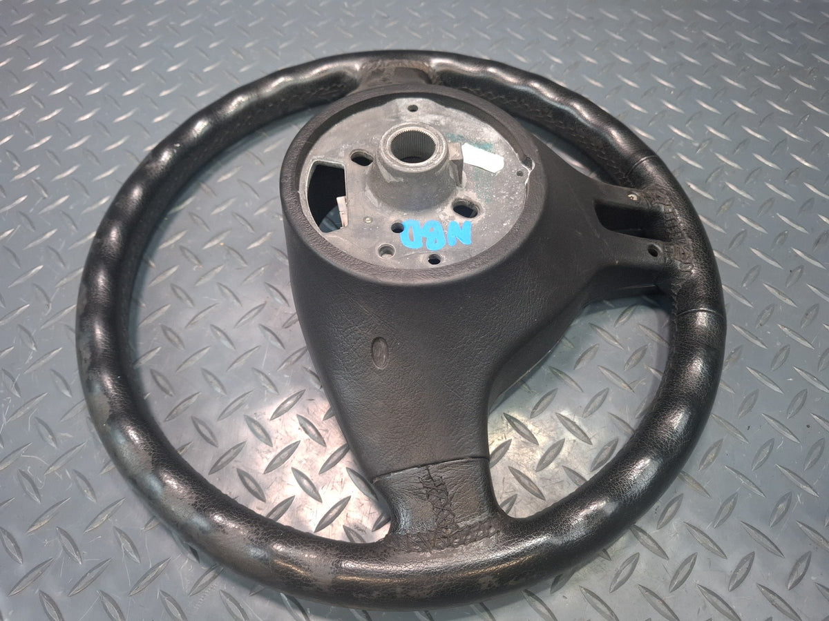 01-06 BMW E46 330Ci 3-SPOKE Leather Sport Steering Wheel w Controls OEM