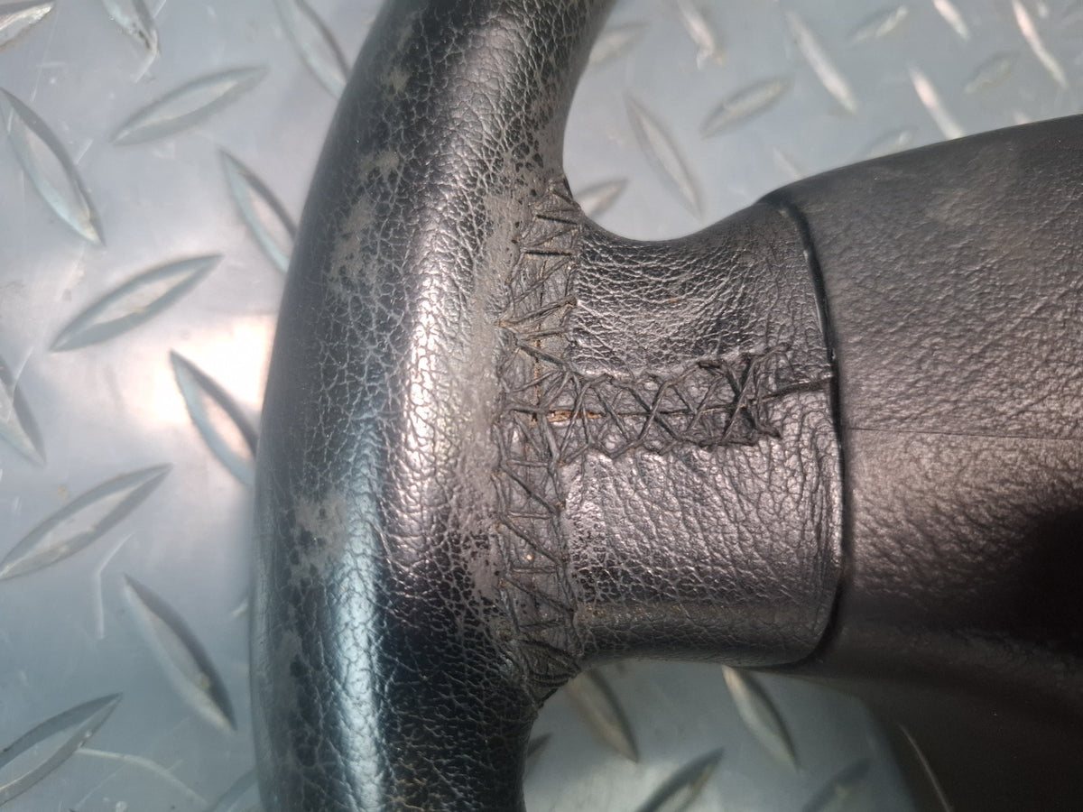 01-06 BMW E46 330Ci 3-SPOKE Leather Sport Steering Wheel w Controls OEM