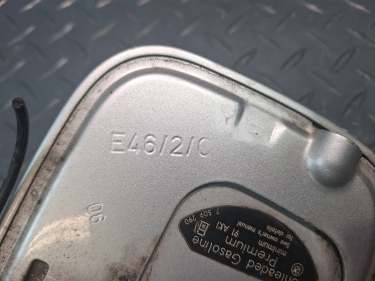 01-06 BMW E46 330ci Convertible Fuel Tank Filler Door Lid Cover Titan Silver OEM