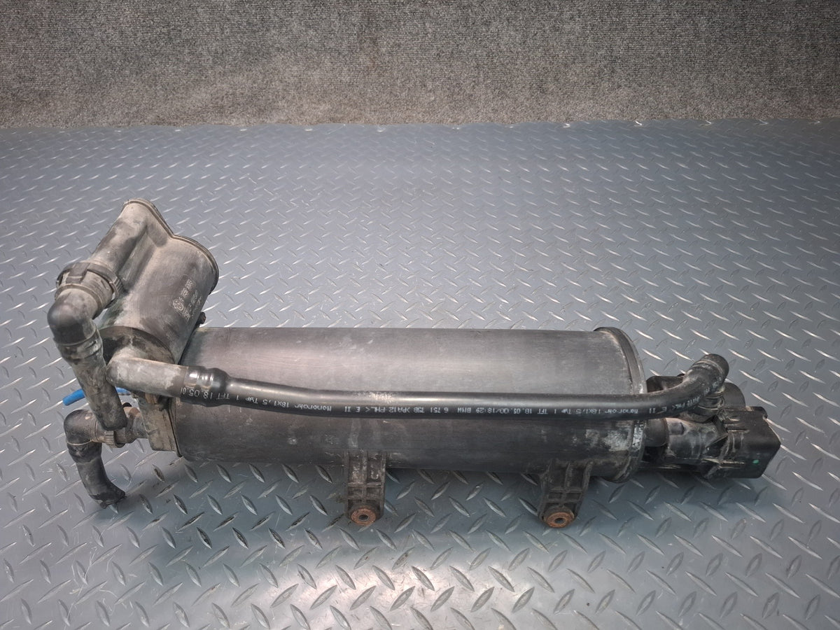 01-03 BMW E46 330CI M54 Fuel Evap Vapor Charcoal Canister w Dust Filter OEM