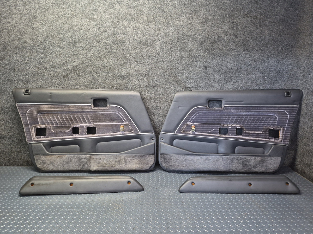 84-88 Toyota Cressida MX73 Sedan Front Door Interior Trim Cover Panel Set OEM