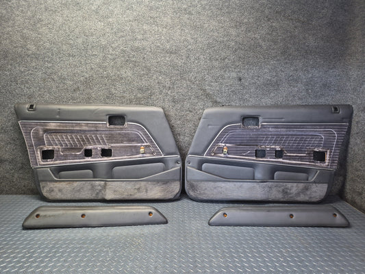84-88 Toyota Cressida MX73 Sedan Front Door Interior Trim Cover Panel Set OEM