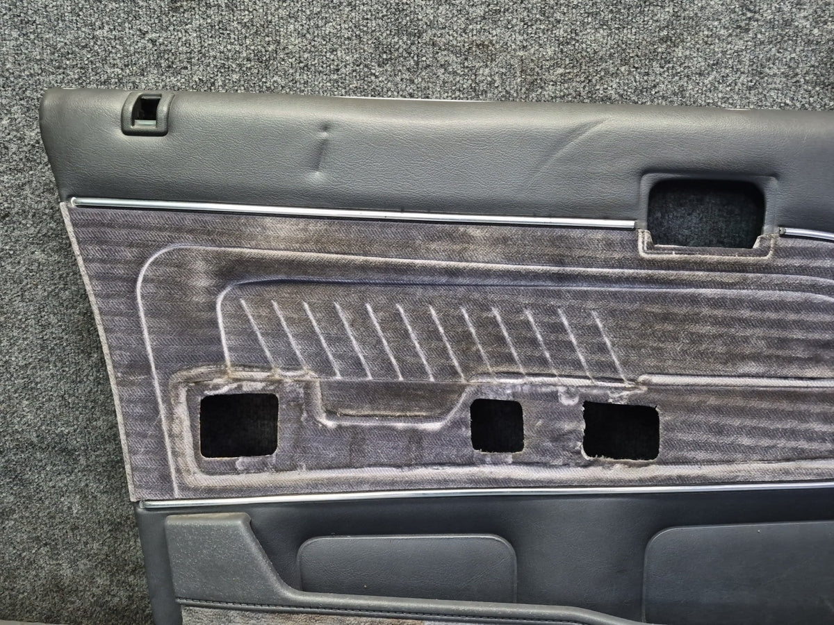 84-88 Toyota Cressida MX73 Sedan Front Door Interior Trim Cover Panel Set OEM