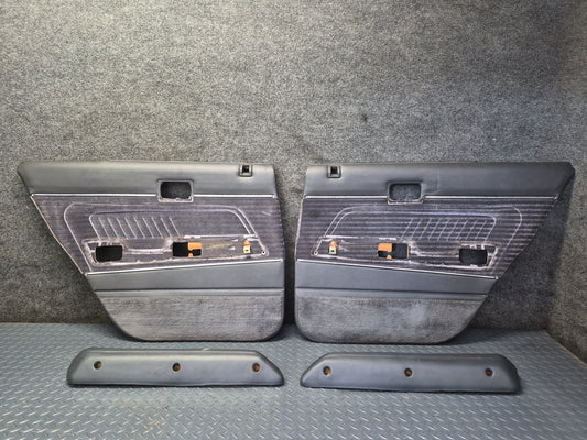 84-88 Toyota Cressida MX73 Sedan Rear Door Interior Trim Cover Panel Set OEM