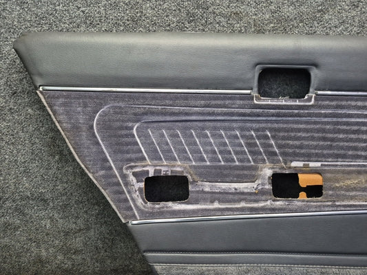 84-88 Toyota Cressida MX73 Sedan Rear Door Interior Trim Cover Panel Set OEM