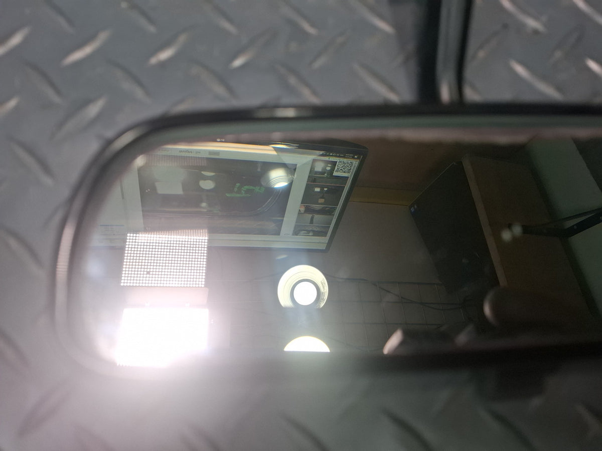 82-85 Toyota Celica RA65 Manual Dimming Interior Rear View Mirror OEM Damaged