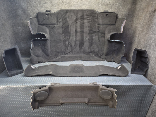05-13 Chevrolet Corvette C6 Conv Set of 5 Rear Trunk Floor MAT Carpet Cover OEM