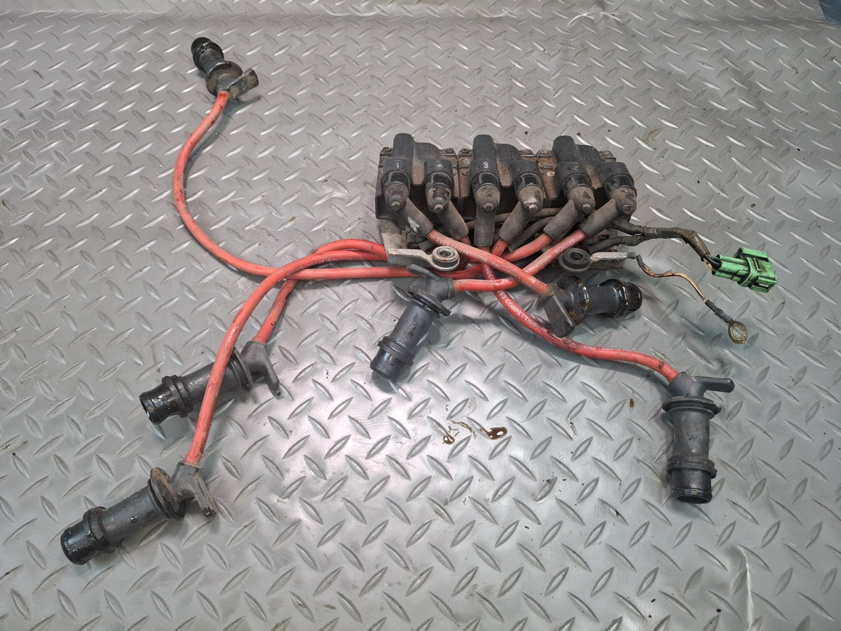 87-92 Toyota Supra MK3 7MGTE Turbo Ignition Coil Pack With Spark Plug Set OEM
