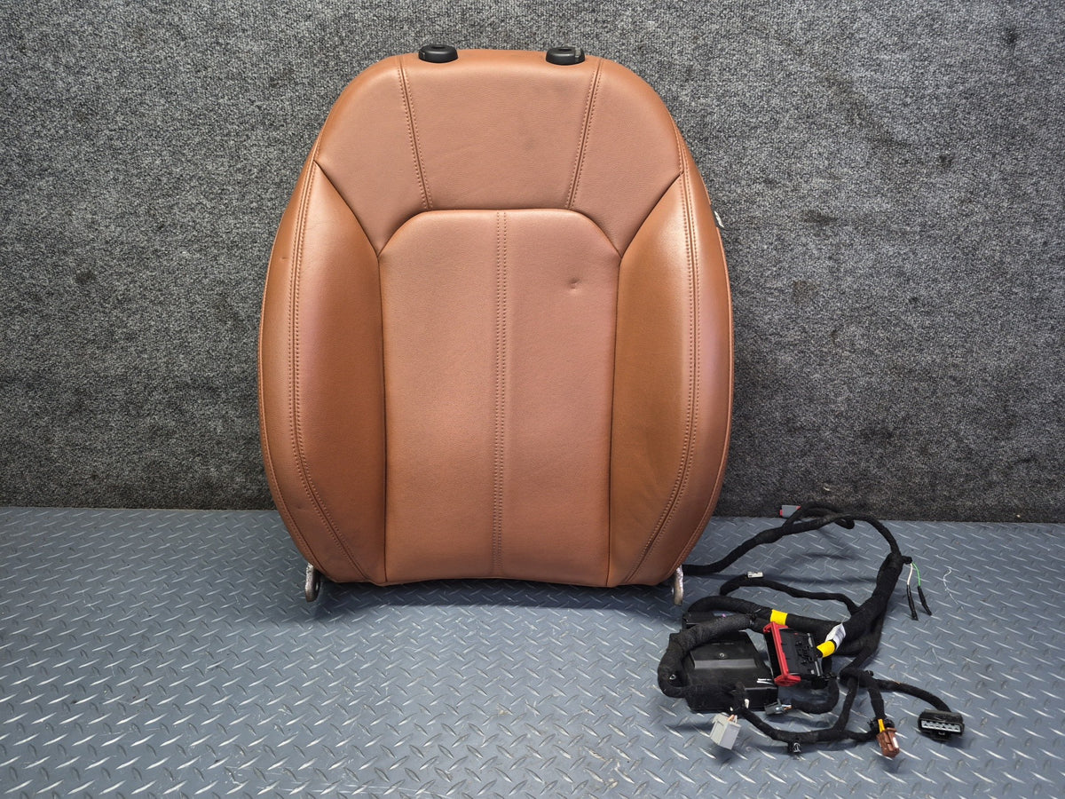 17-22 Alfa Romeo Giulia Front Left Driver Seat Upper Cushion Leather Brown OEM
