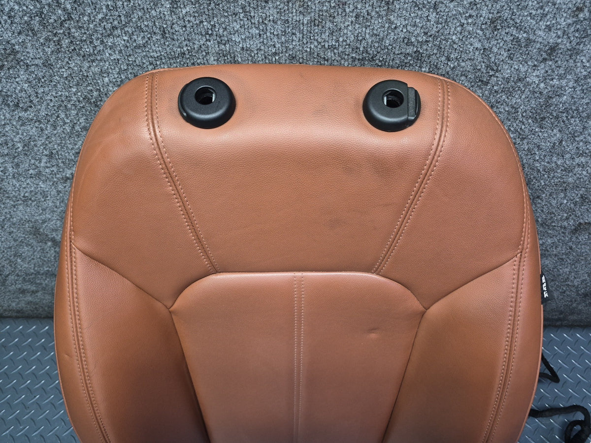 17-22 Alfa Romeo Giulia Front Left Driver Seat Upper Cushion Leather Brown OEM