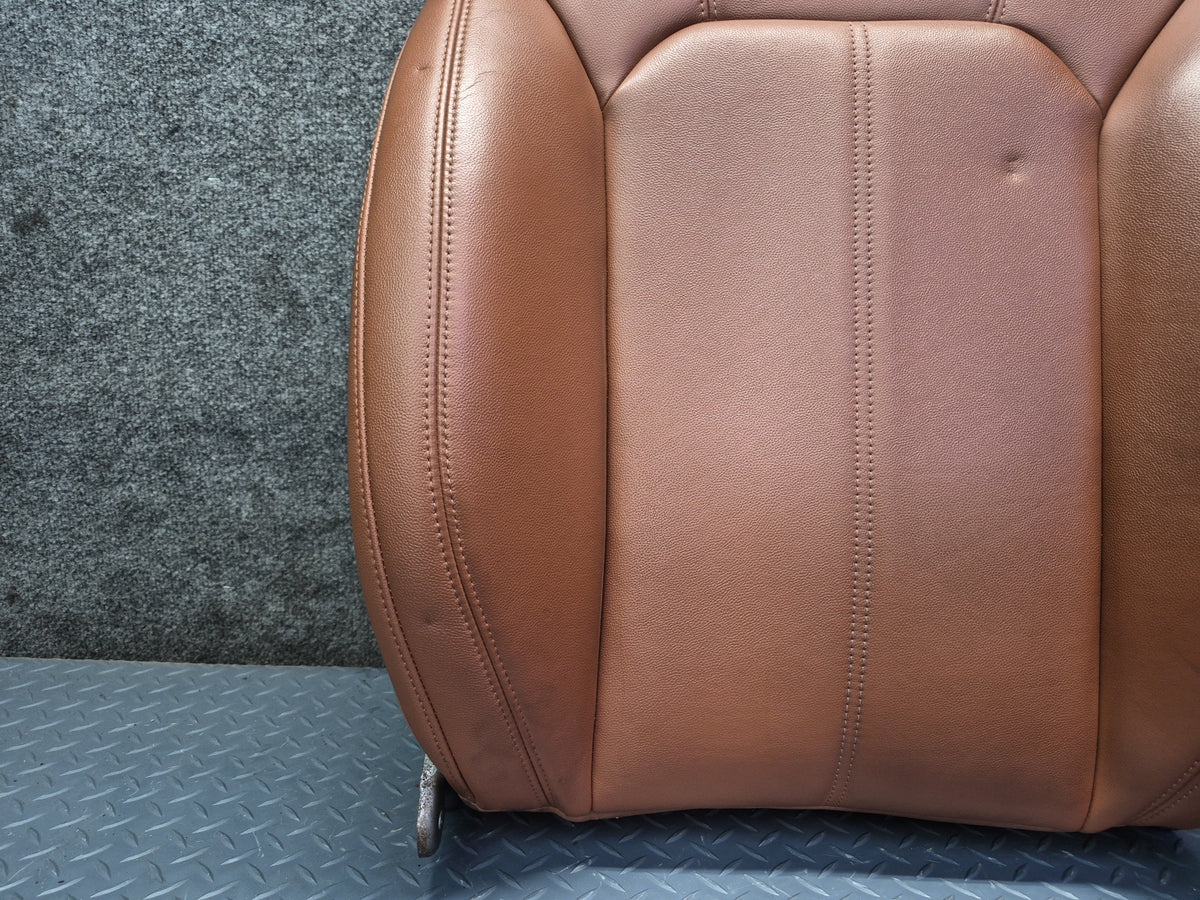 17-22 Alfa Romeo Giulia Front Left Driver Seat Upper Cushion Leather Brown OEM