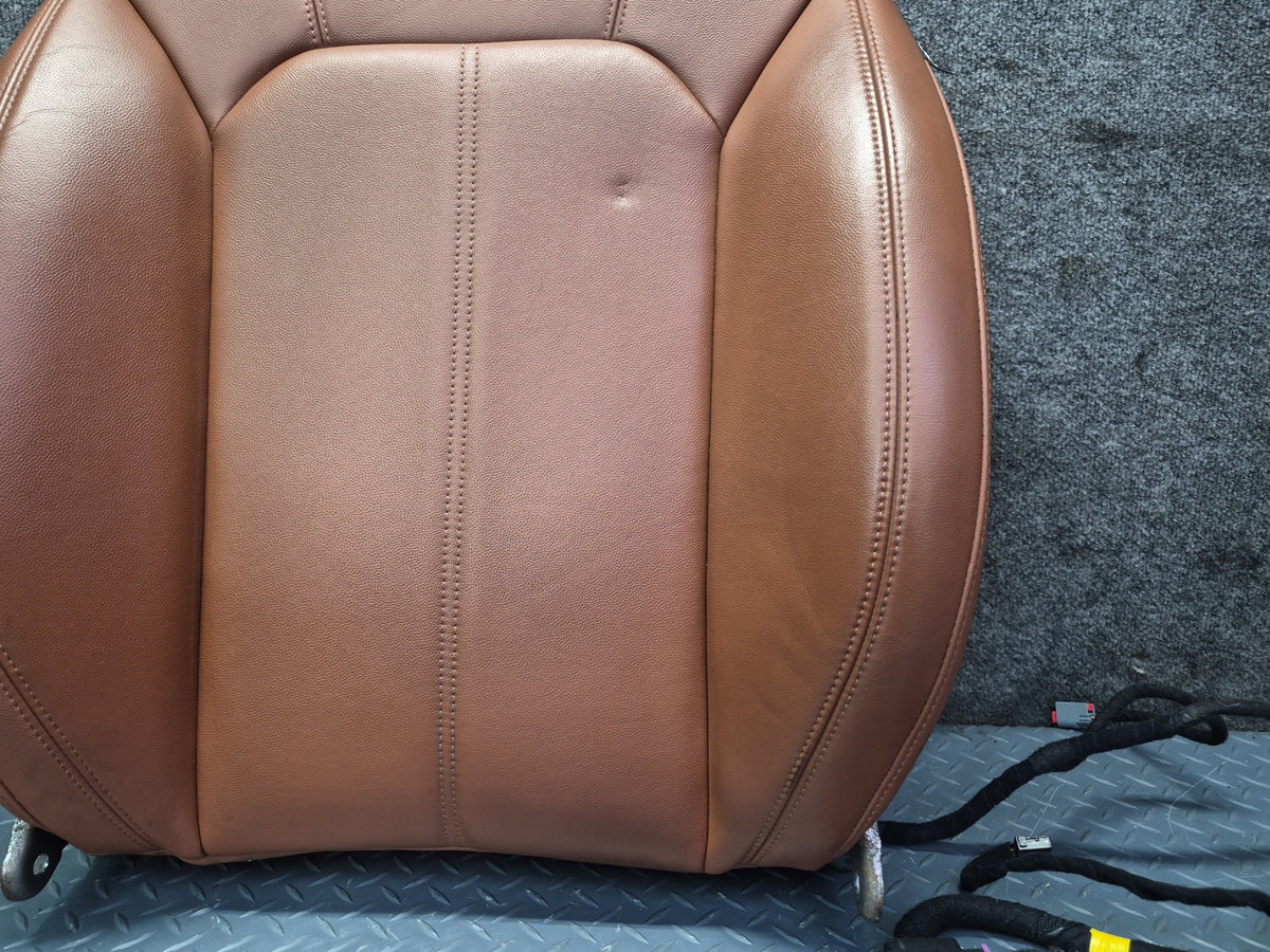 17-22 Alfa Romeo Giulia Front Left Driver Seat Upper Cushion Leather Brown OEM