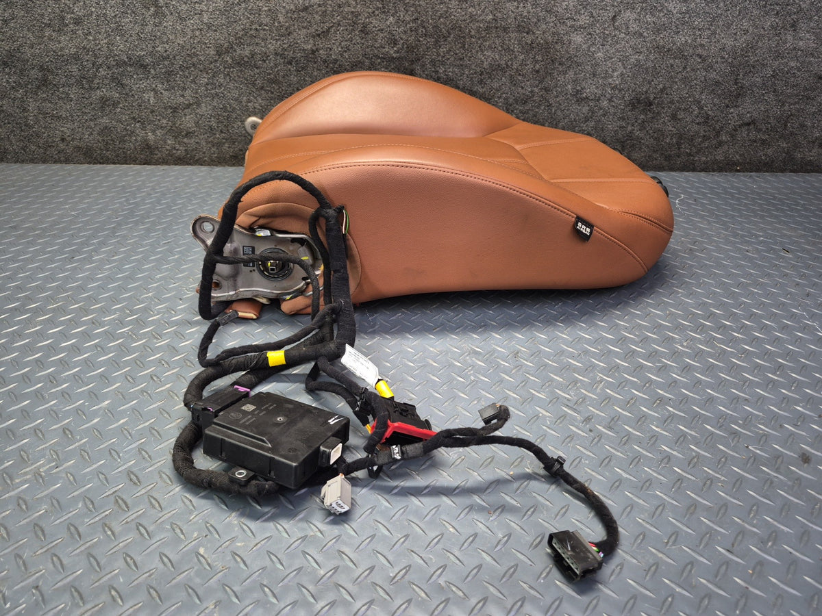 17-22 Alfa Romeo Giulia Front Left Driver Seat Upper Cushion Leather Brown OEM