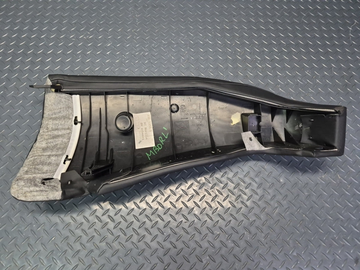 2008-2011 BMW E90 M3 Sedan Rear Left & Right Seat Leather Bolster Set of 2