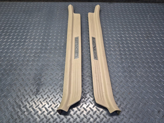 2003-2007 Lexus UZJ100L LX470 Front & Rear Door Scuff Sill Plate Trim Set of 4