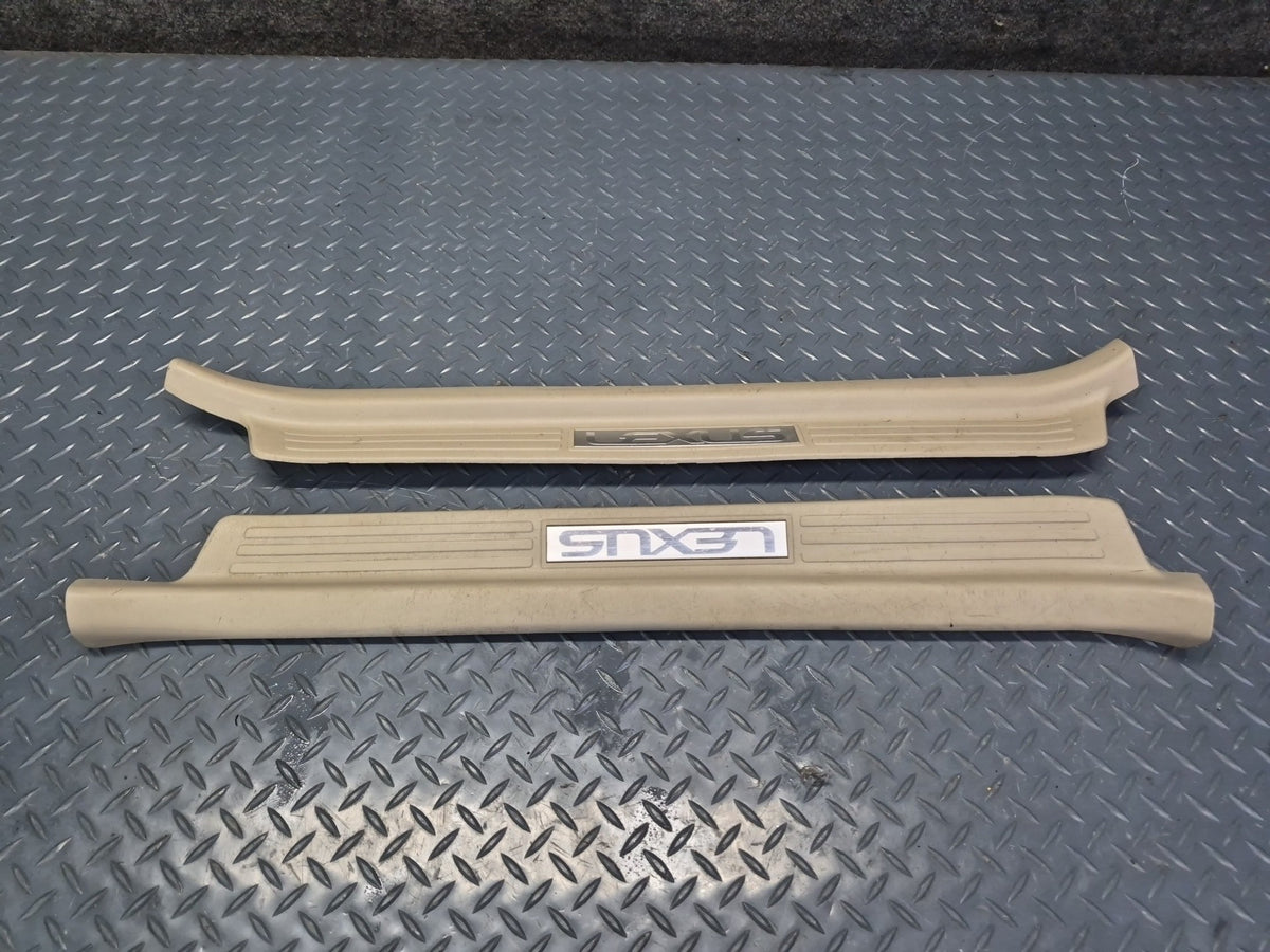 2003-2007 Lexus UZJ100L LX470 Front & Rear Door Scuff Sill Plate Trim Set of 4