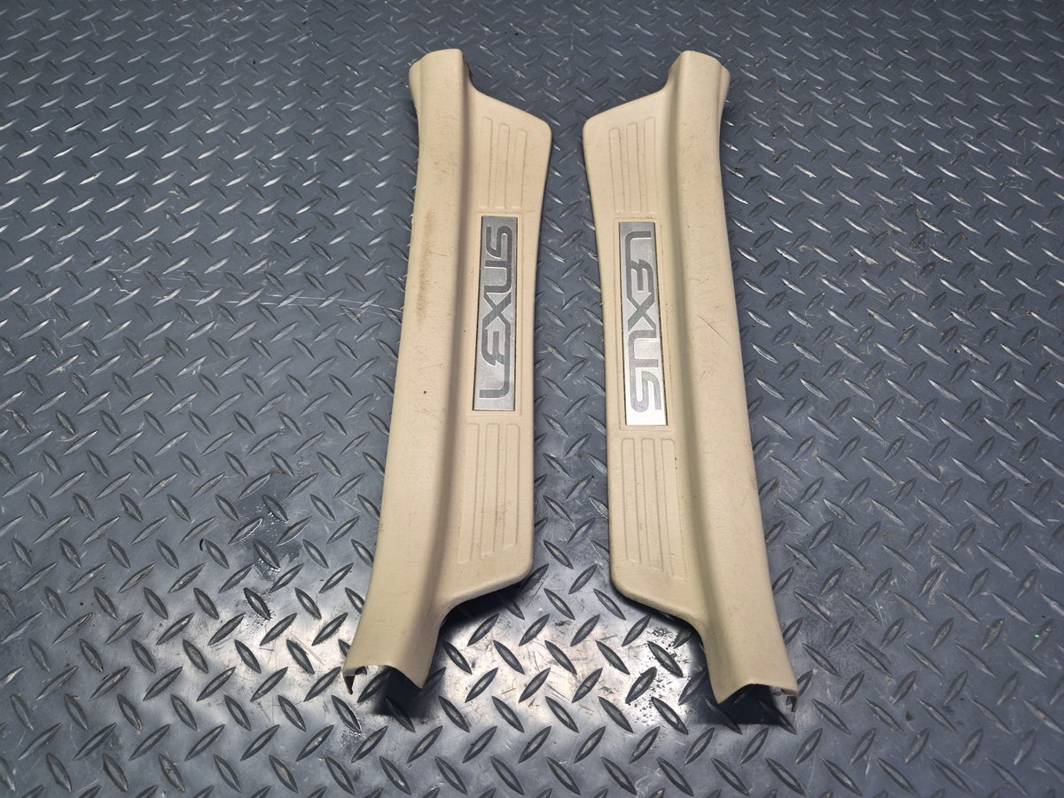 2003-2007 Lexus UZJ100L LX470 Front & Rear Door Scuff Sill Plate Trim Set of 4
